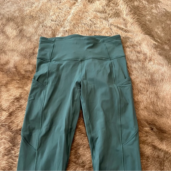 Lululemon Fast & Free 7/8 Tight II Nulux 25” Green Smoke - Picture 8 of 14